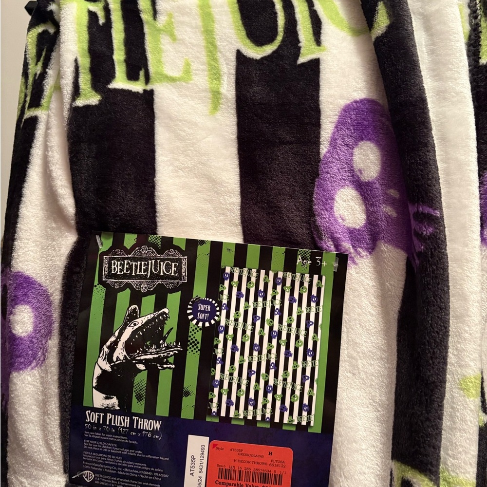 Beetlejuice blanket